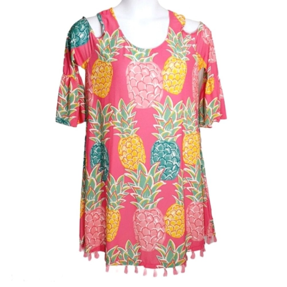 Simply Southern Dress Charleston Cold Shoulder - M